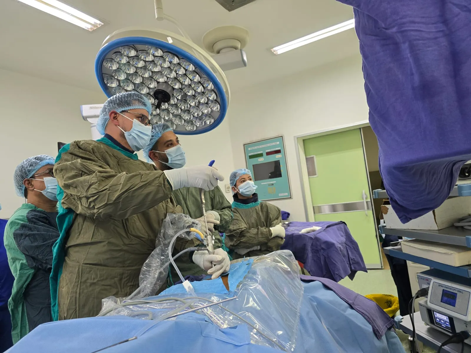 Endoscopic spine surgery at Grande International Hospital, Kathmandu